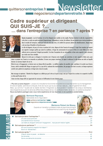 Un regard précieux sur l’identité des cadres supérieurs et dirigeants.